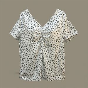 Women's White Floral Top